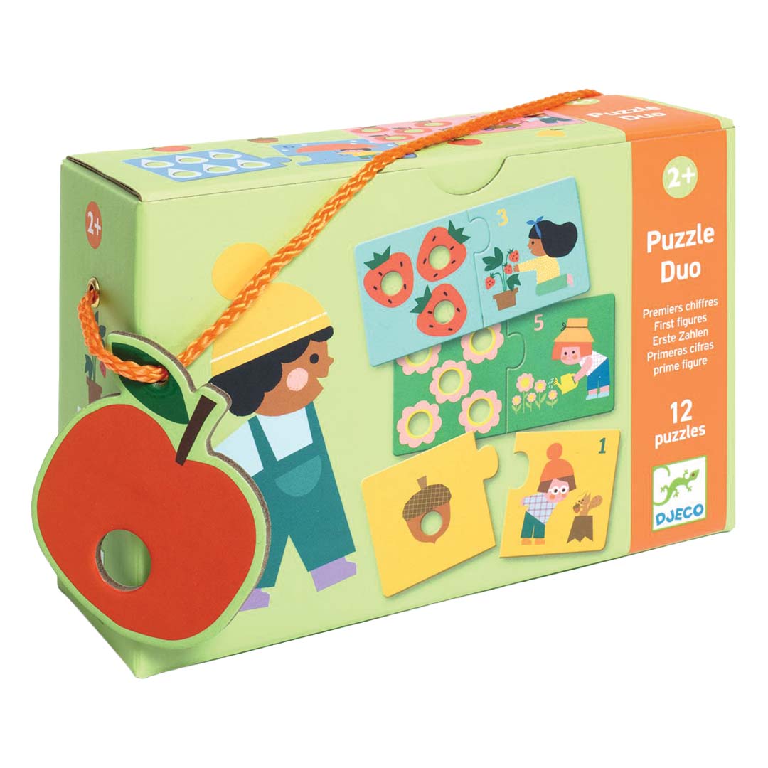djeco puzzel duo - eerste cijfers - 12x2st | DJ08272 | 0