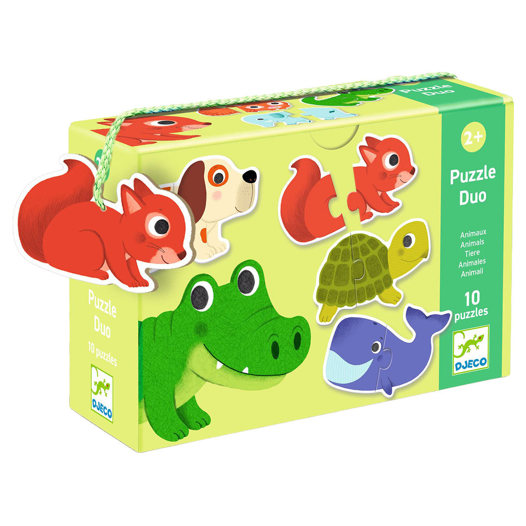 djeco puzzel duo dieren 10x2st