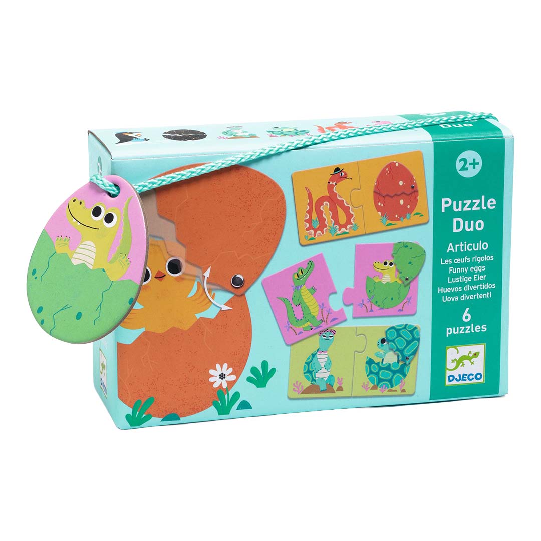 djeco puzzel duo in het ei - 6x2st | DJ08193 | 0