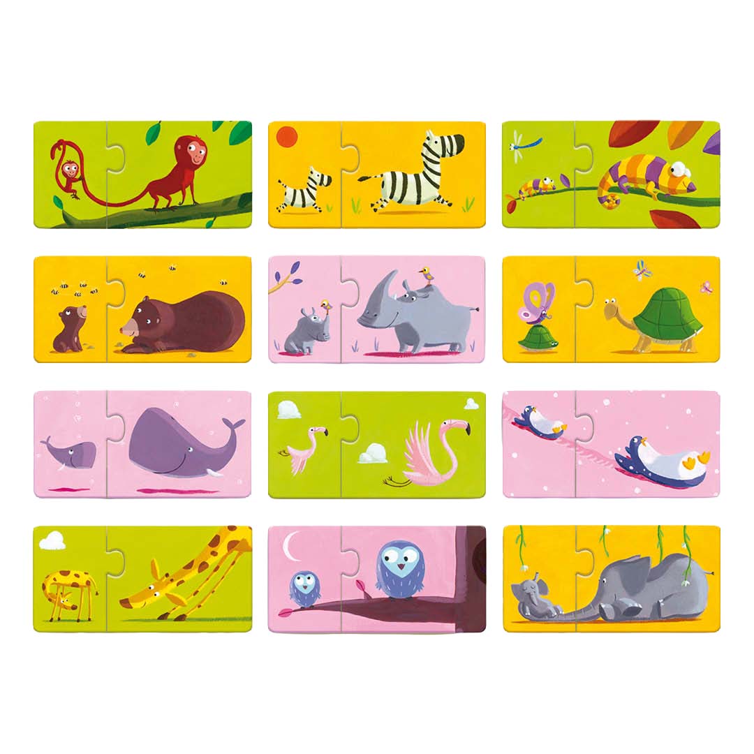 djeco puzzel duo mama & baby (12x2st) | DJ08157 | 2