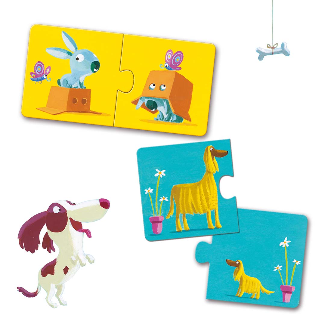 djeco puzzel duo verschillen (12x2st) | DJ08162 | 1