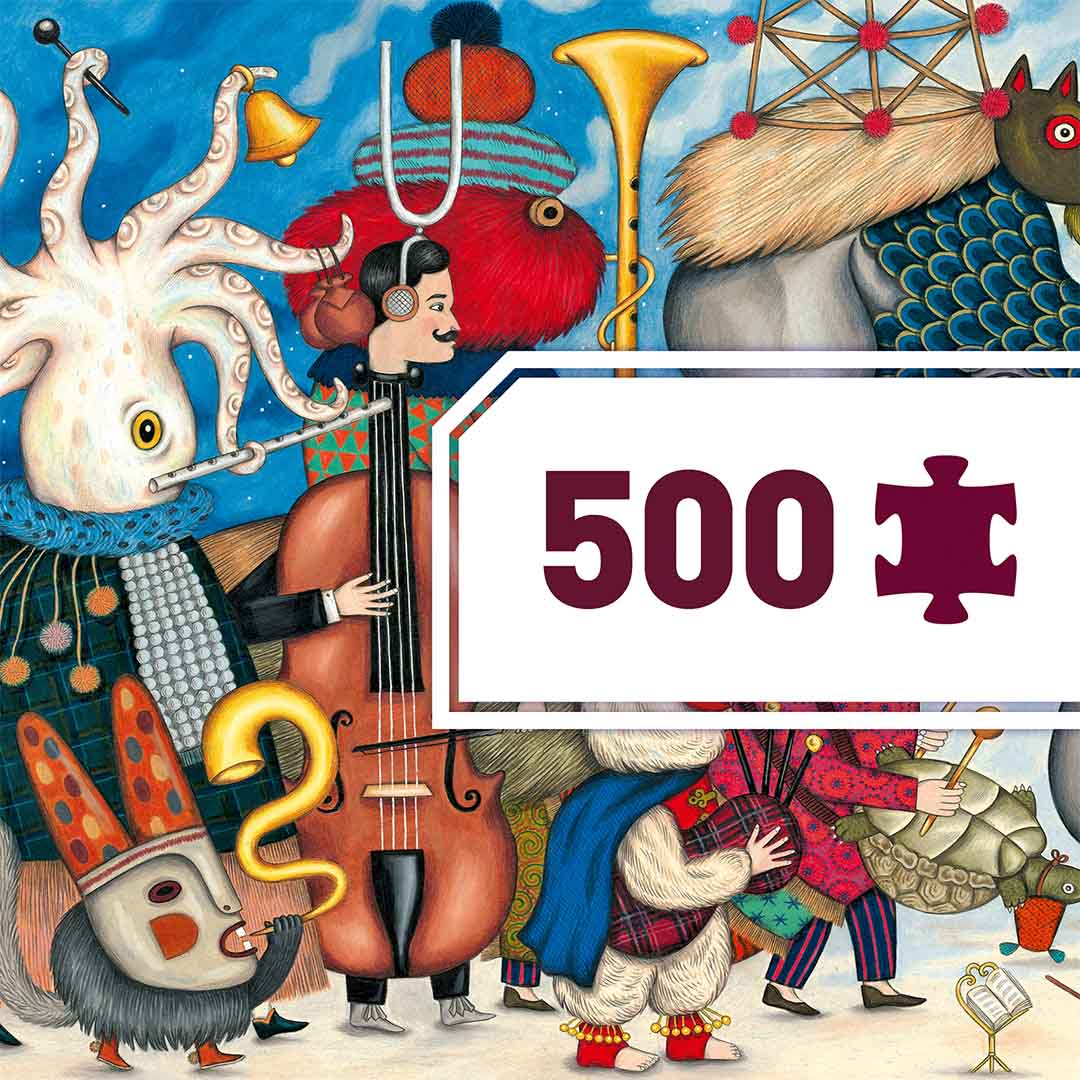 djeco puzzel fantasie orkest (500st) | DJ07626 | 3