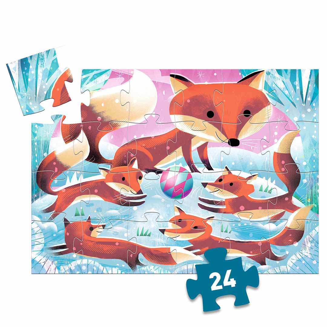 djeco puzzel ginger de vos - 24st