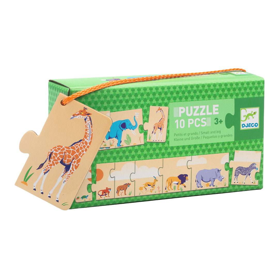 djeco puzzel klein en groot - 10st | DJ08189 | 0