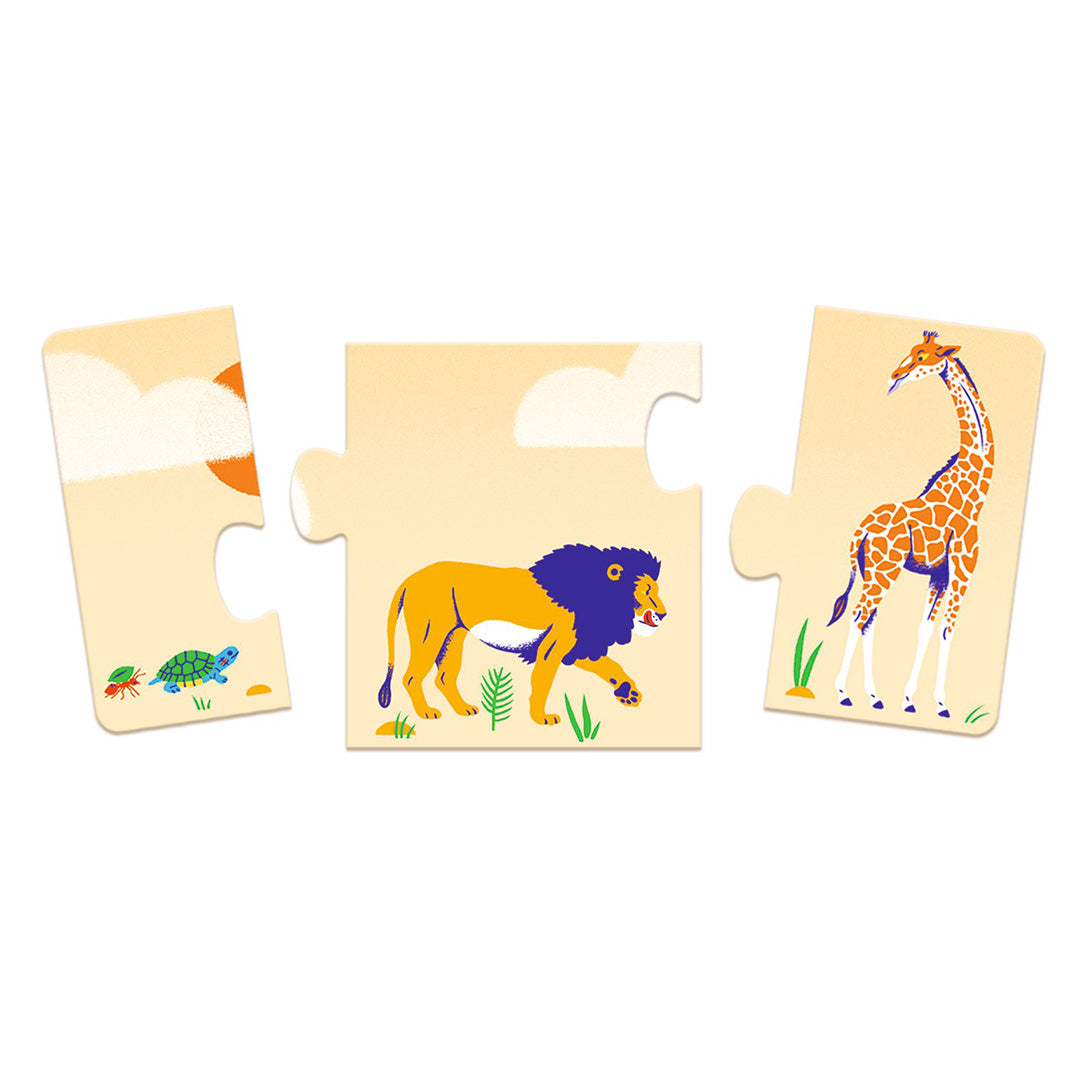 djeco puzzel klein en groot - 10st | DJ08189 | 1