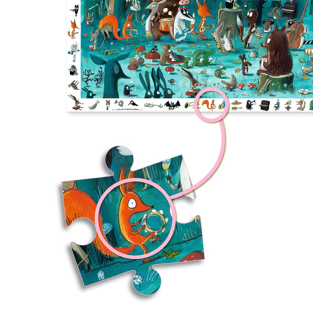 djeco puzzel observation het dierenorkest (35st) | DJ07588 | 3