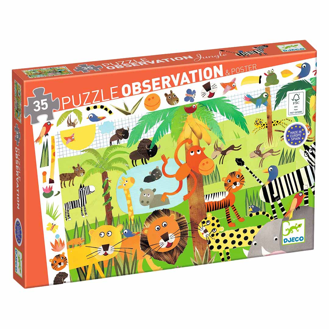 djeco puzzel observation jungle (35st)