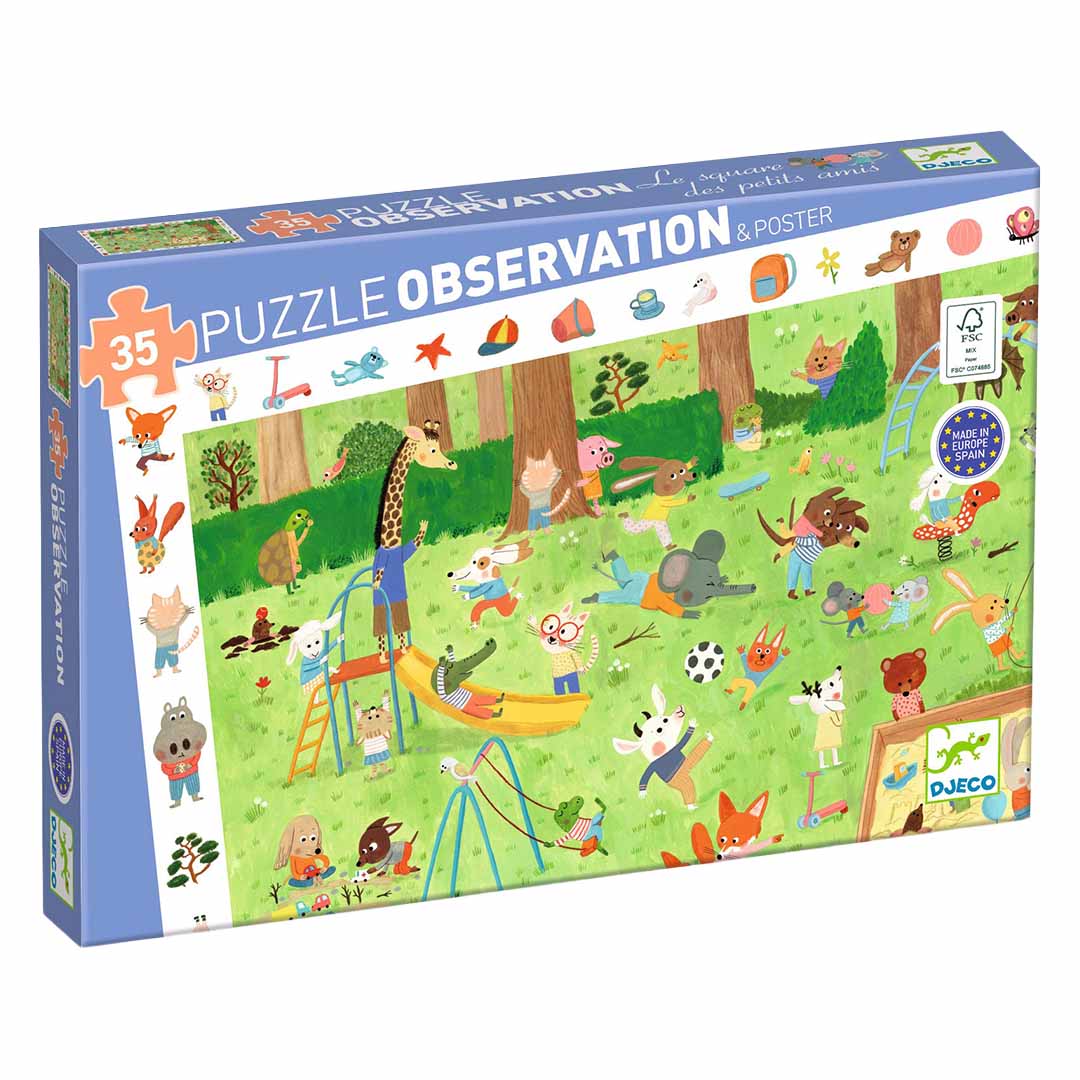 Djeco puzzel observation speeltuin - 35st | ilovespeelgoed