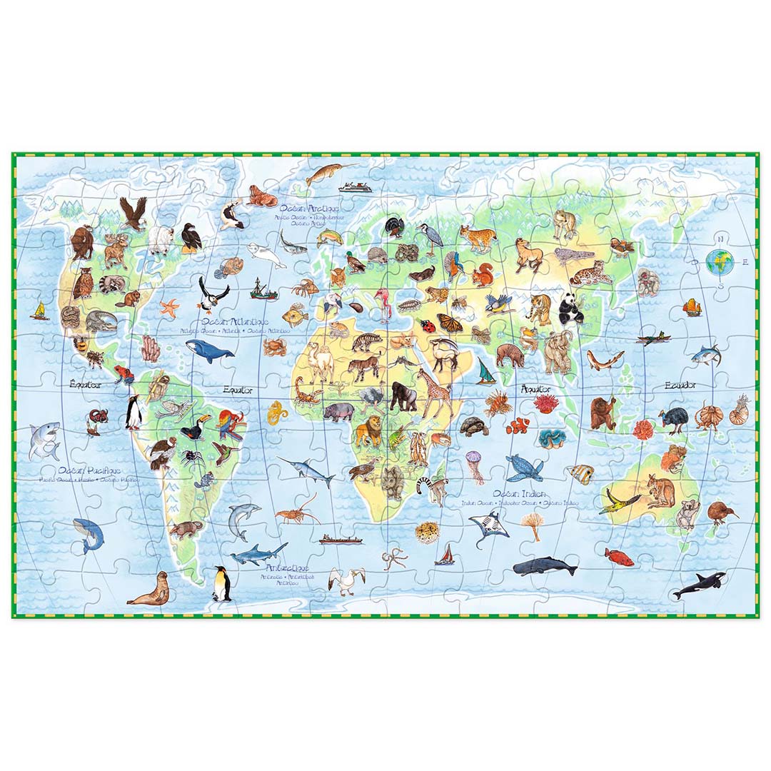djeco puzzel observation werelddieren (100st)