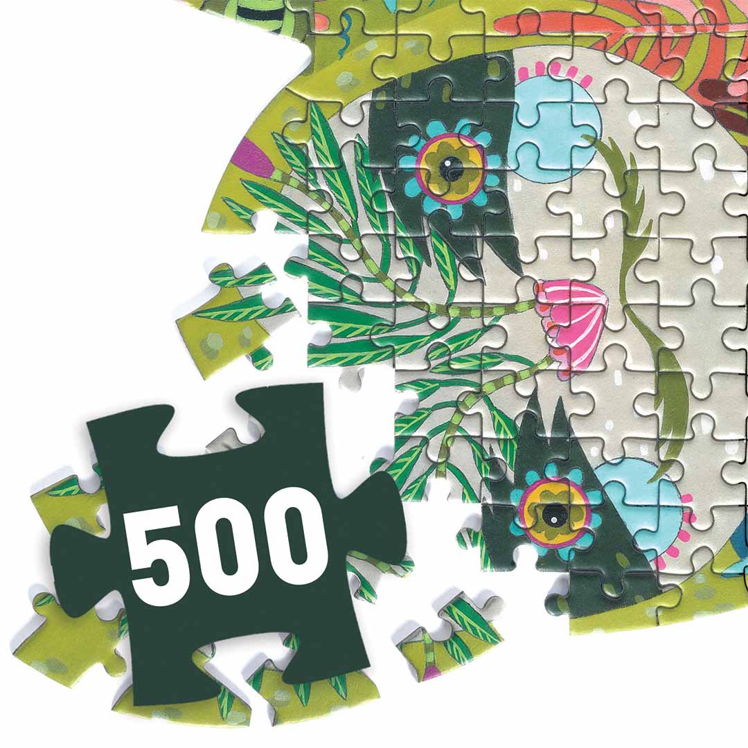 djeco puzzel puzz'art luiaard - 500st