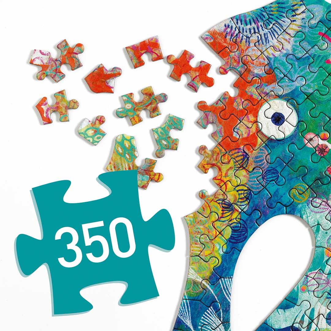 djeco puzzel puzz'art zeepaard - 350st | DJ07653 | 2