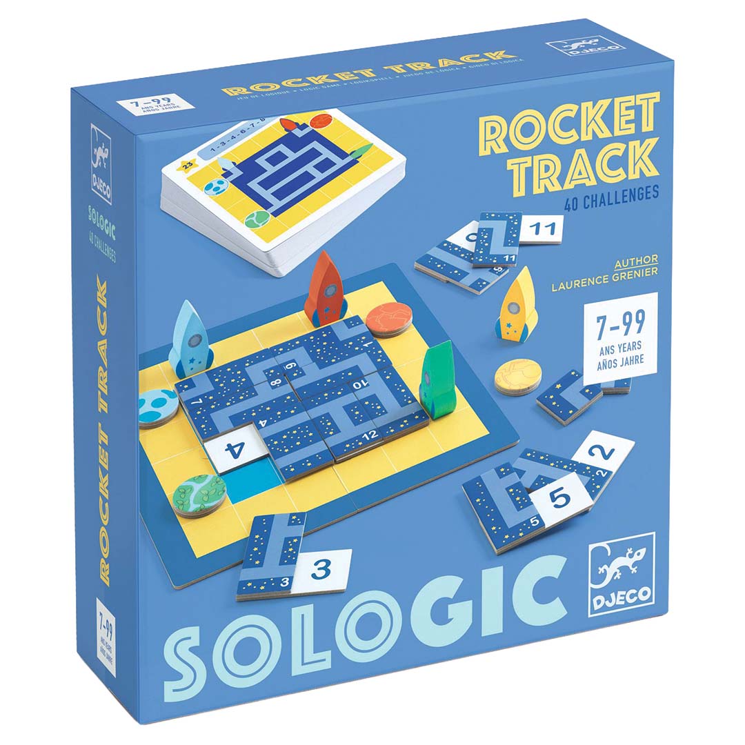 djeco puzzelspel sologic - rocket track
