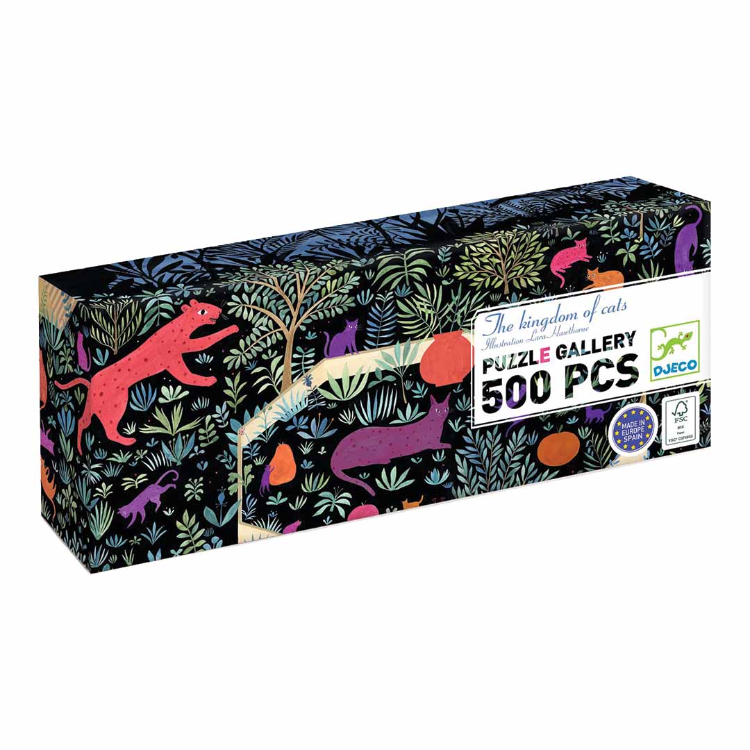 djeco puzzel the kingdom of cats - 500st