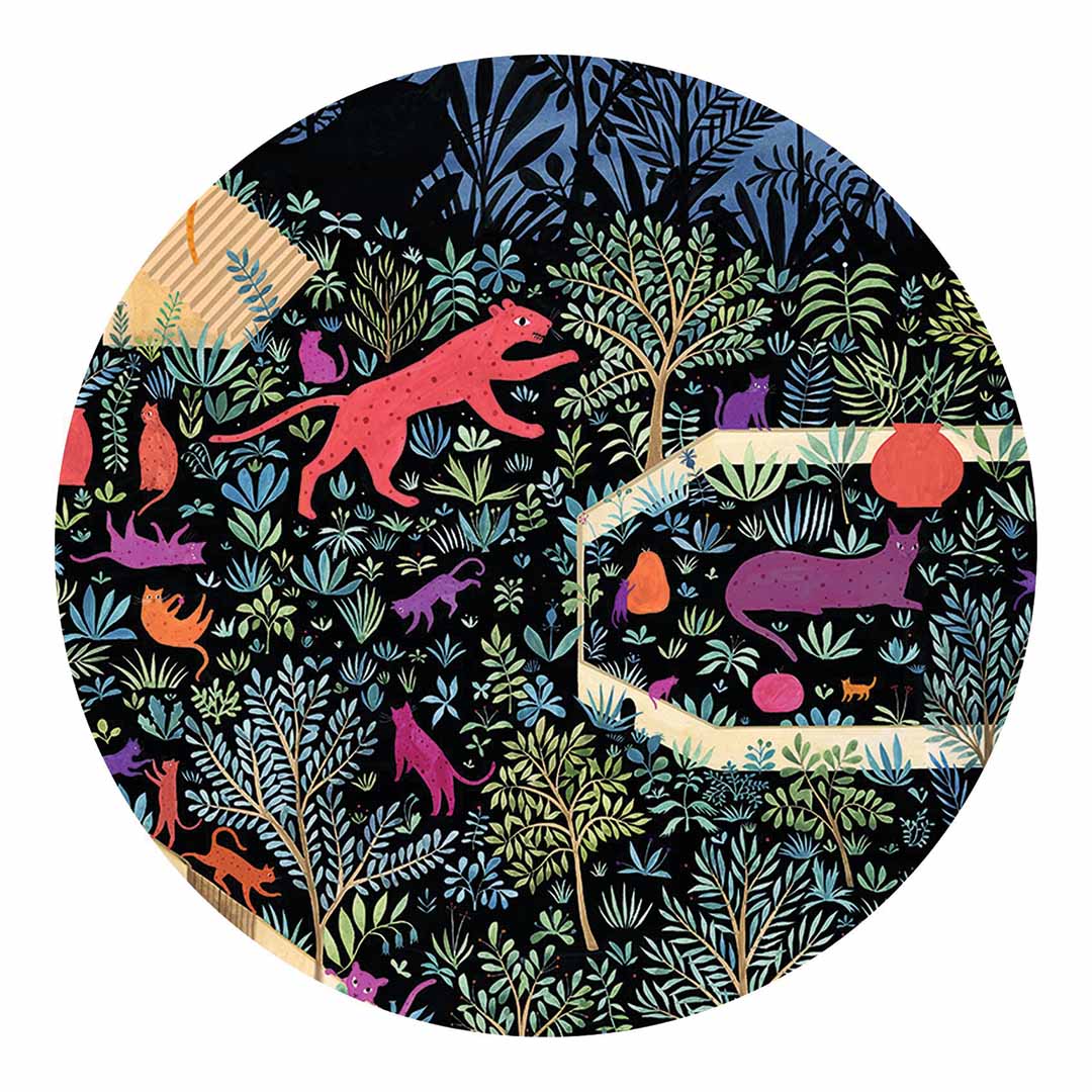 djeco puzzel the kingdom of cats - 500st