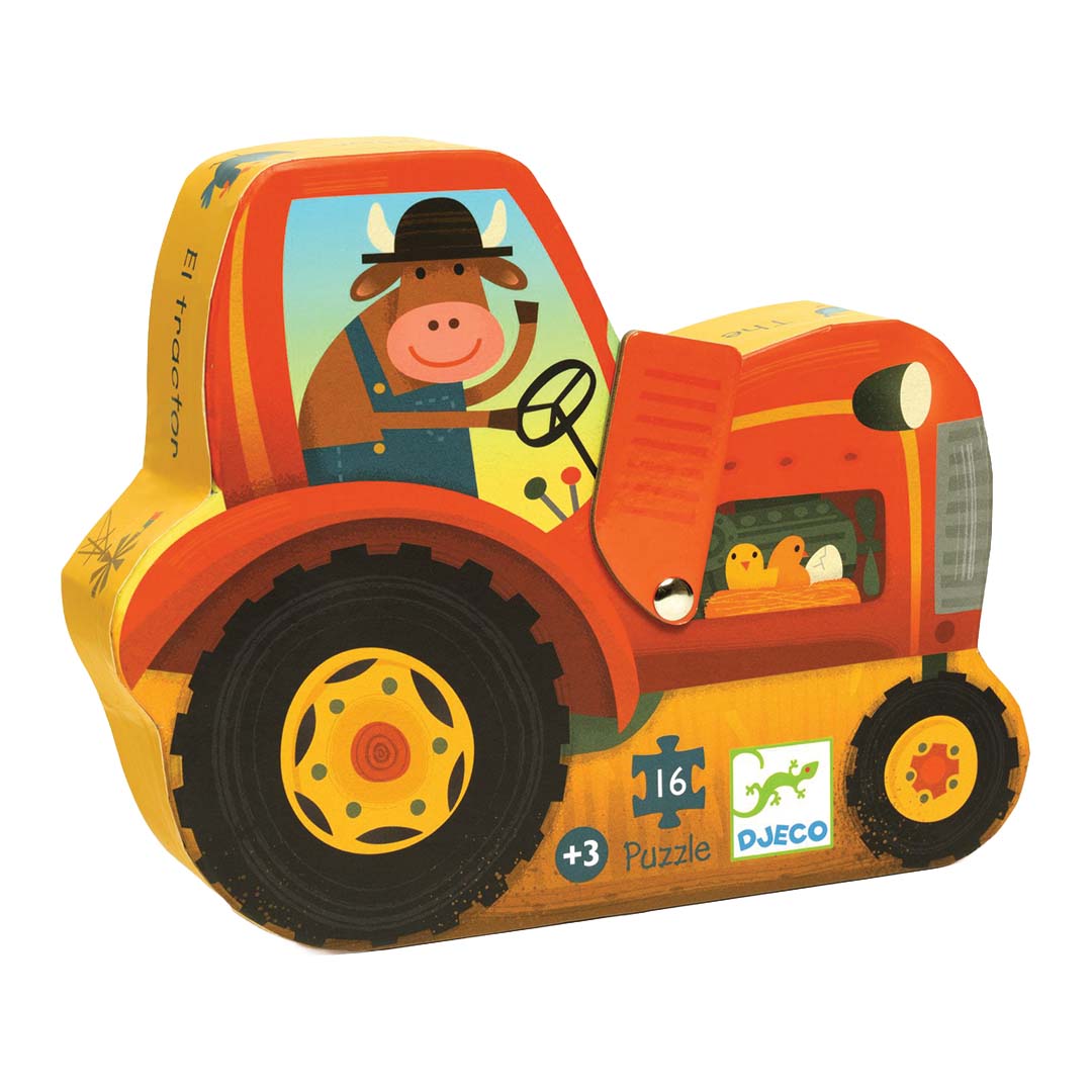 djeco puzzel tractor - 16st | DJ07275 | 0
