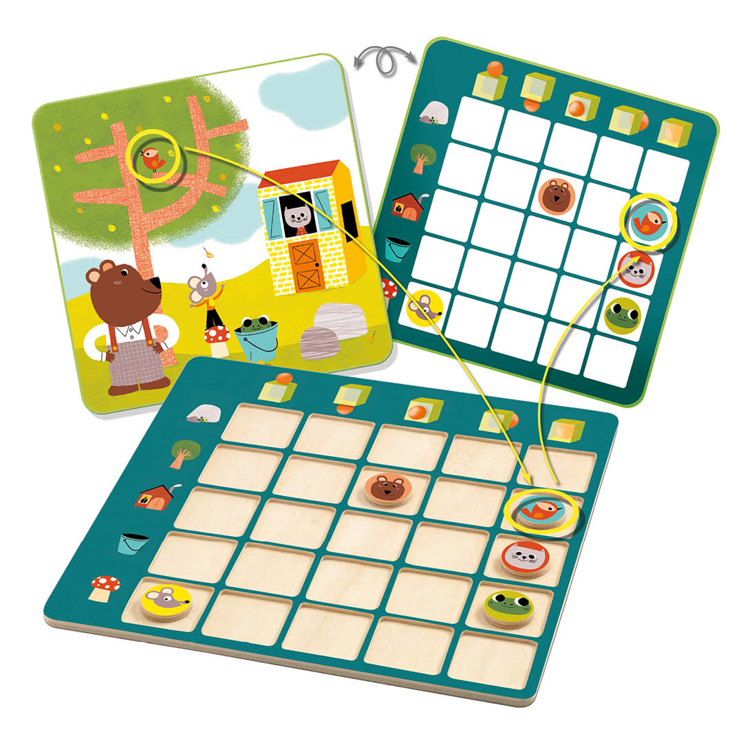 djeco puzzel voorzetsels eduludo - topologix | DJ08354 | 1