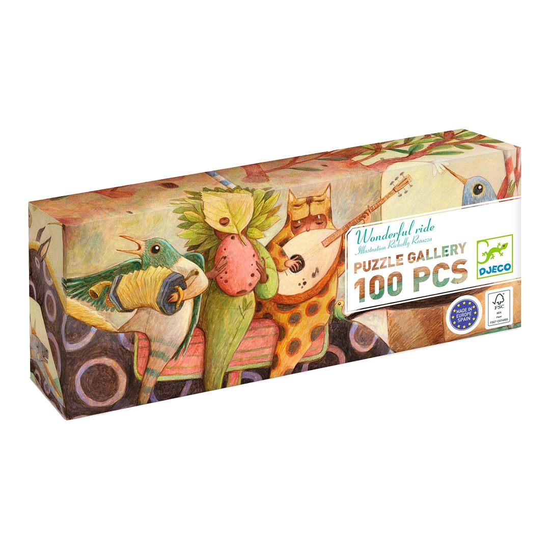 djeco puzzel wonderful ride - 100st | DJ07681 | 0