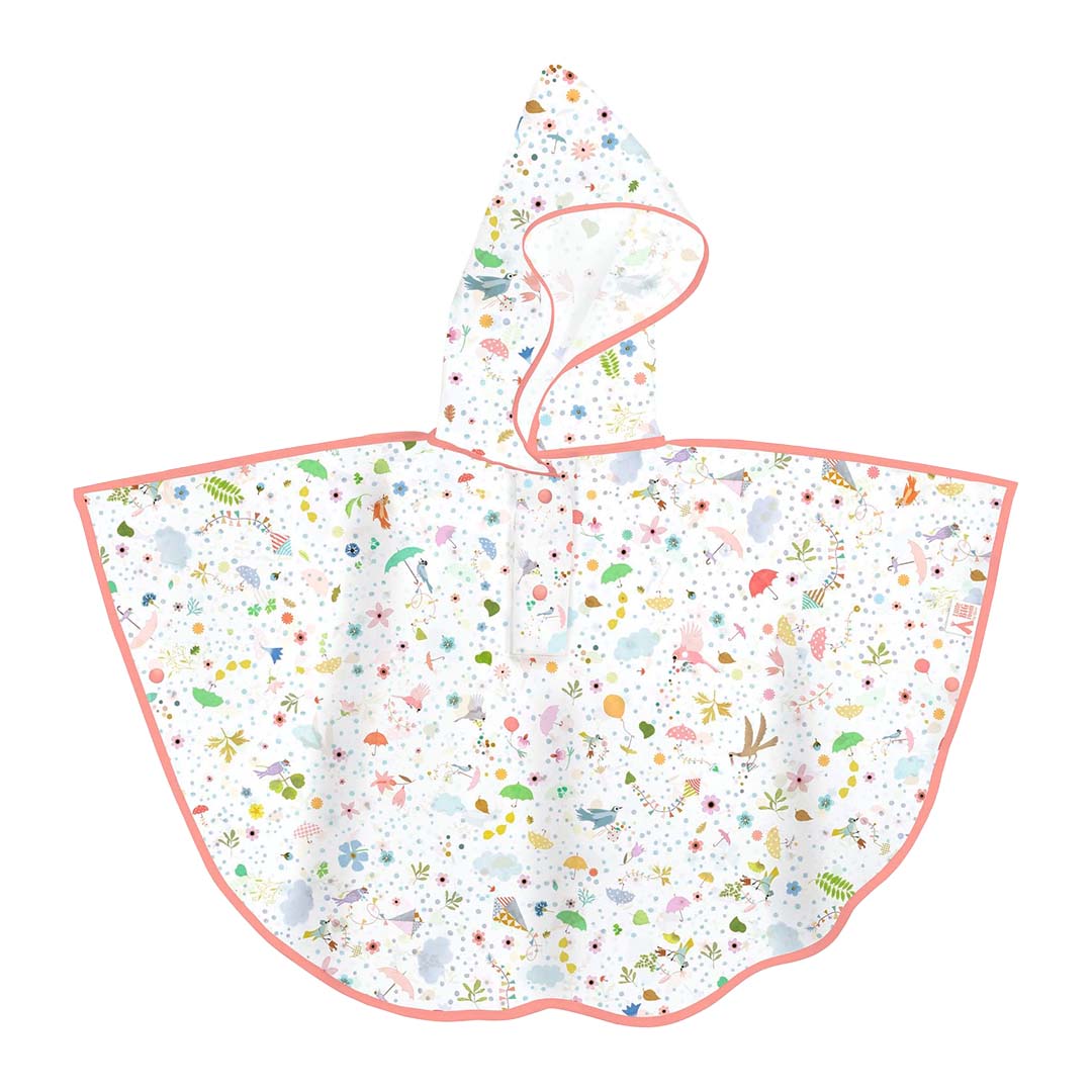 djeco regenponcho lente - 5-7 jaar