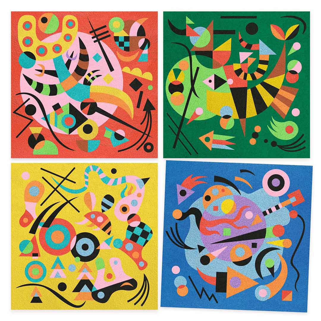 djeco schilderen op nummer abstract - kandinsky | DJ09382 | 1