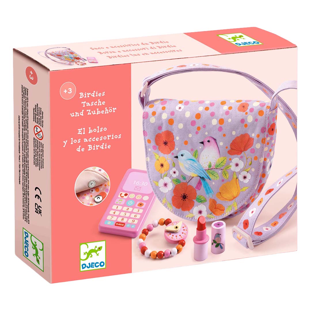 djeco schoudertasje en speelaccessoires birdie | DJ06686 | 1