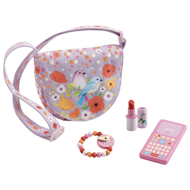djeco schoudertasje en speelaccessoires birdie