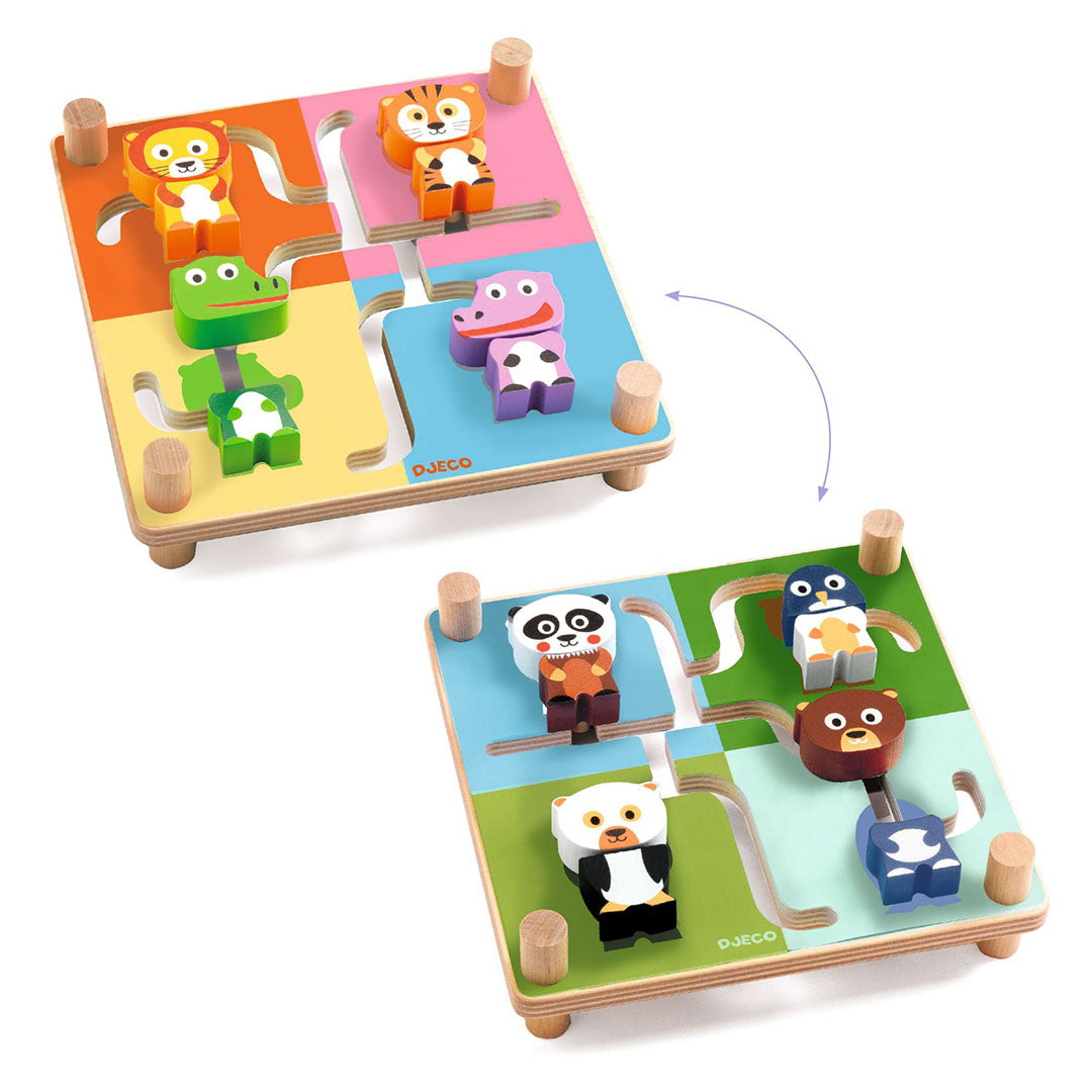 djeco schuifpuzzel dieren | DJ01611 | 1