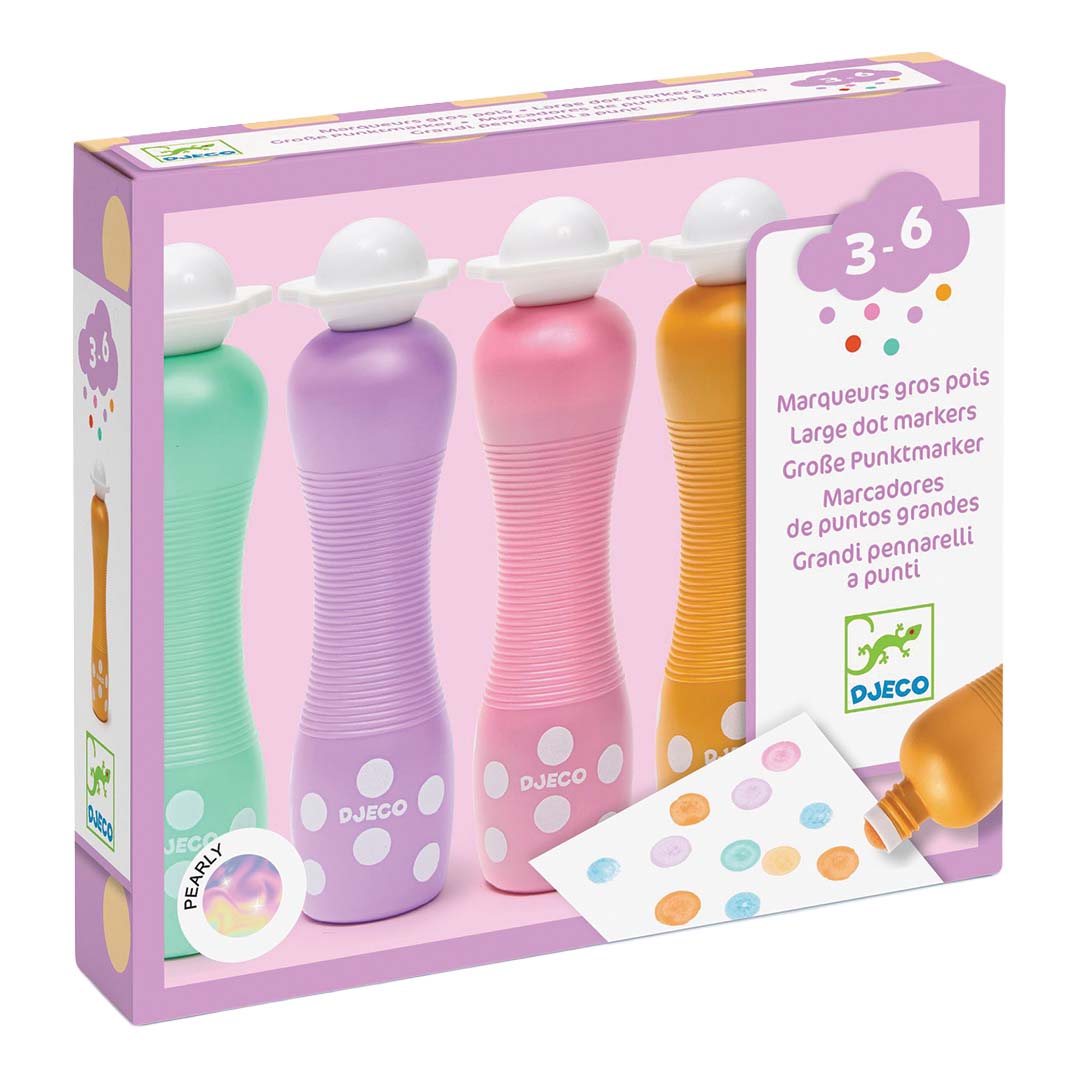 djeco schuimmarkers pearly - 4st