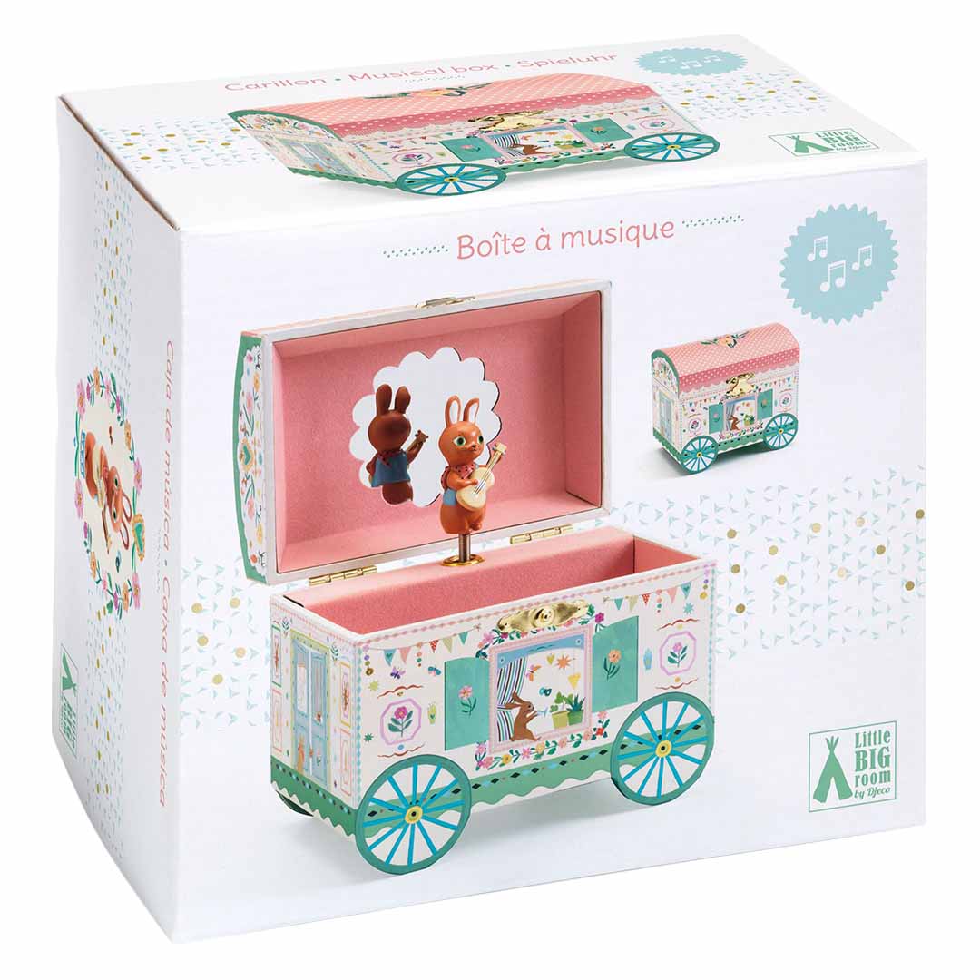 djeco sieradendoosje met muziek betoverde woonwagen | DJ06091 | 3