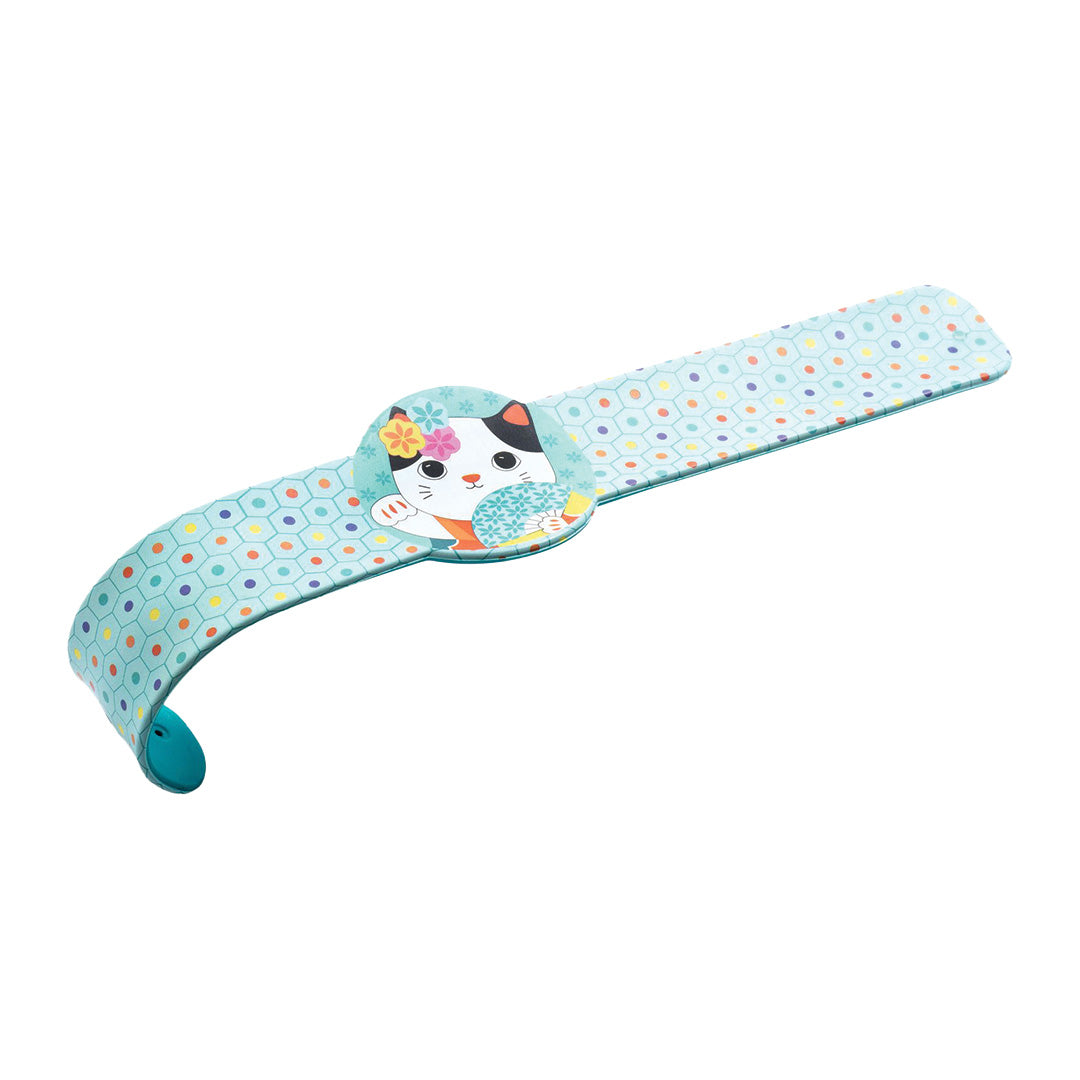 djeco snap armband - bloemen kat konijn - assorti