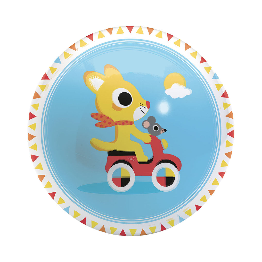 djeco speelbal cute race - 12 cm