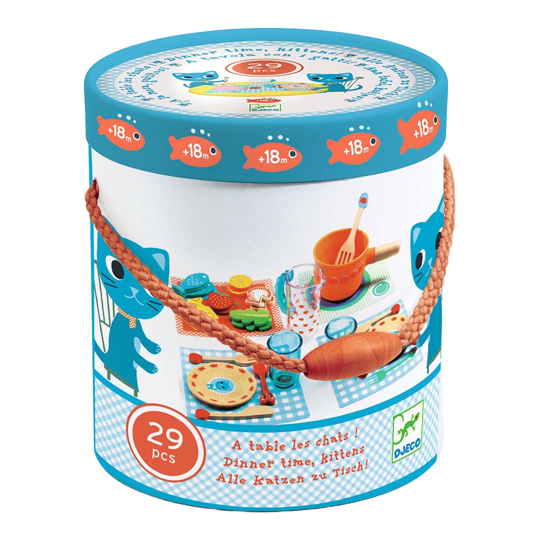 djeco speelservies aan tafel katjes (29st) | DJ06547 | 4