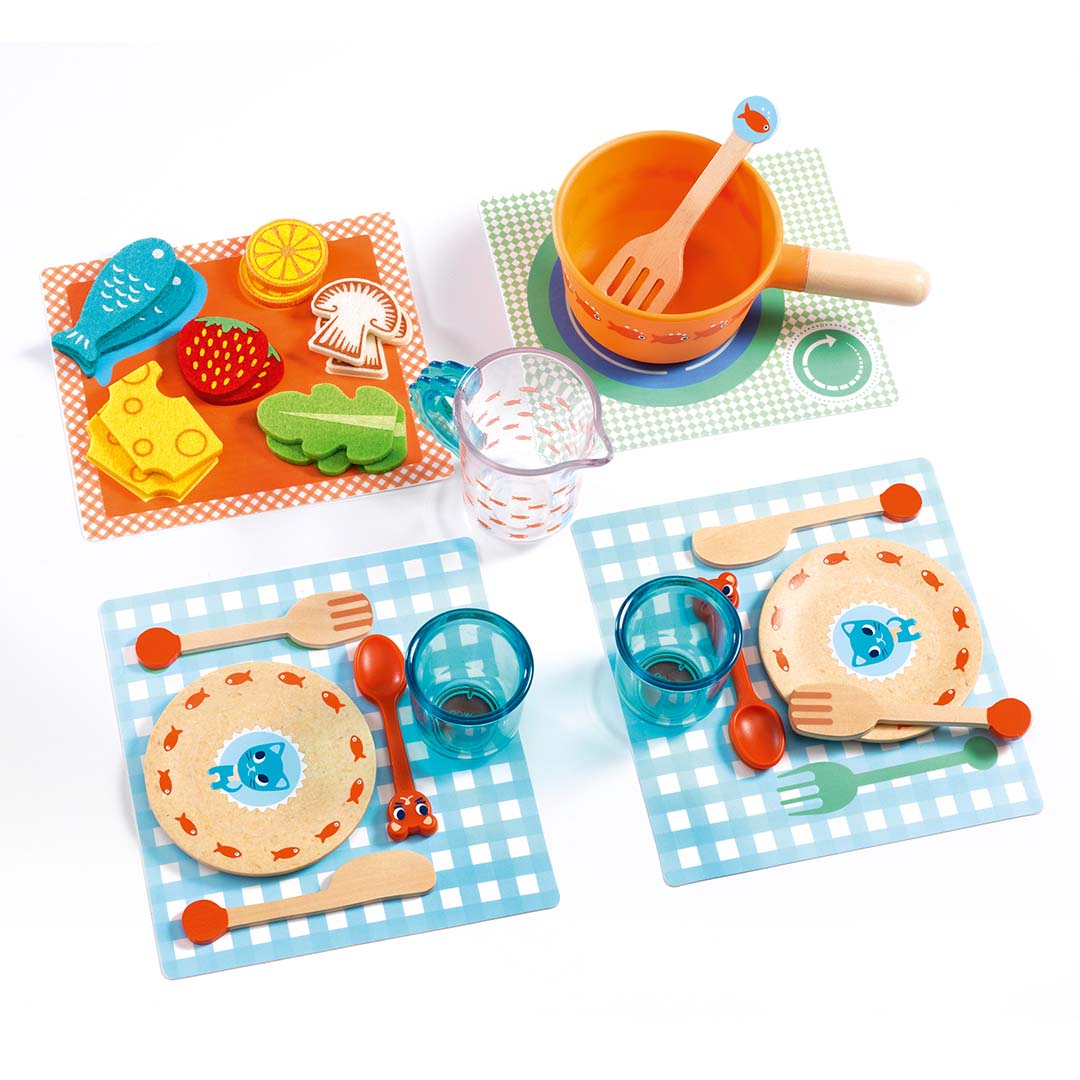 djeco speelservies aan tafel katjes (29st) | DJ06547 | 3