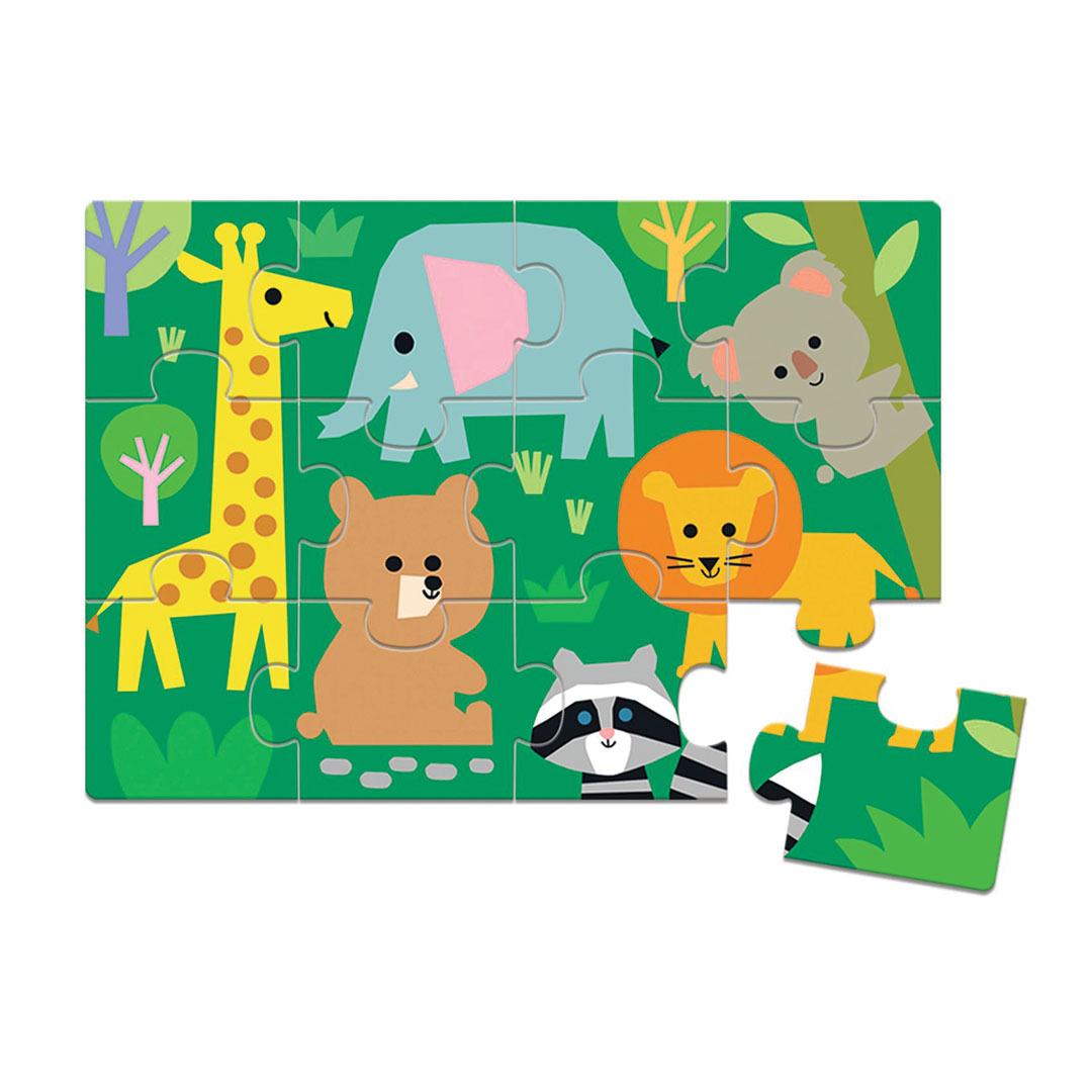 djeco spelletjesdoos 5-in-1 - wild animals