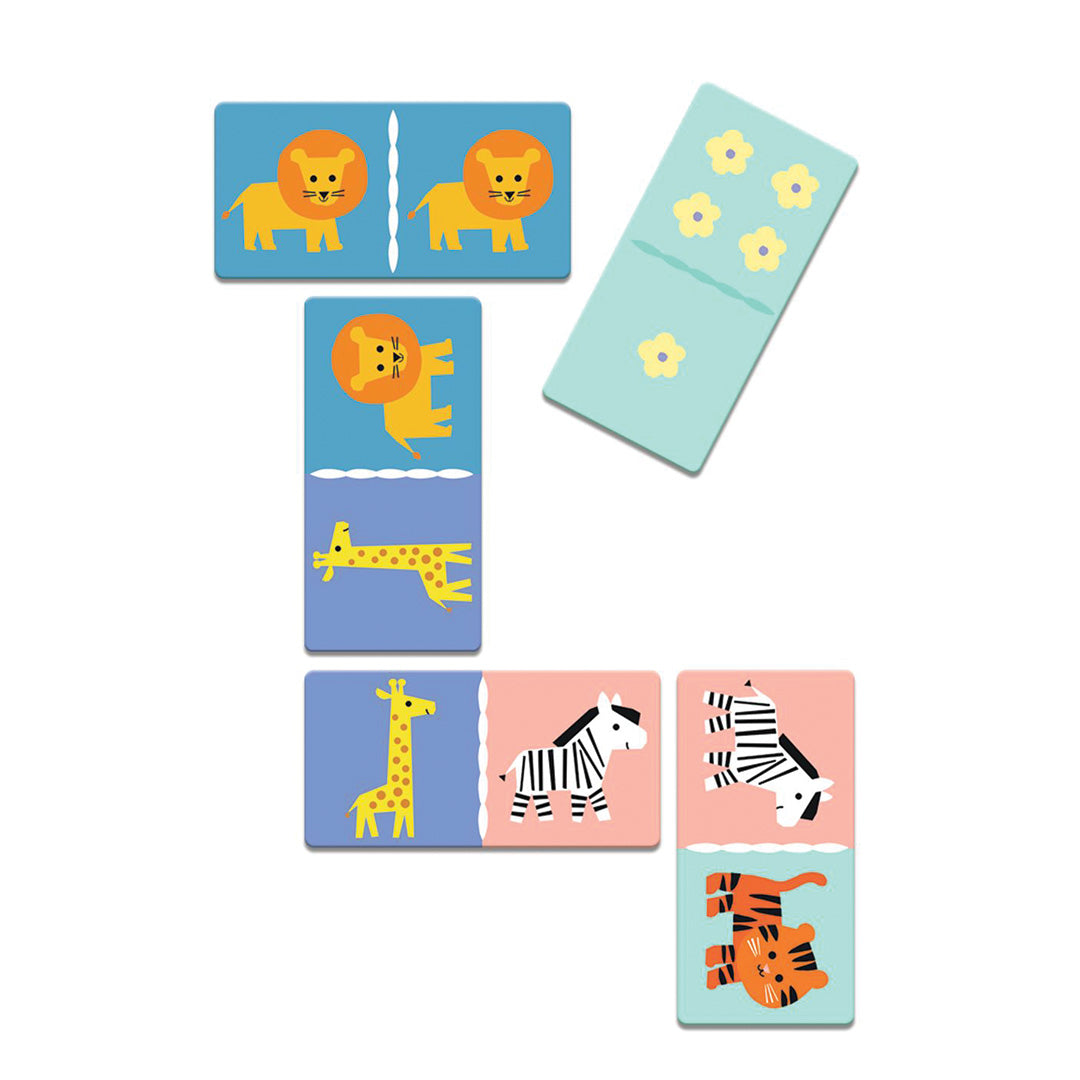 djeco spelletjesdoos 5-in-1 - wild animals