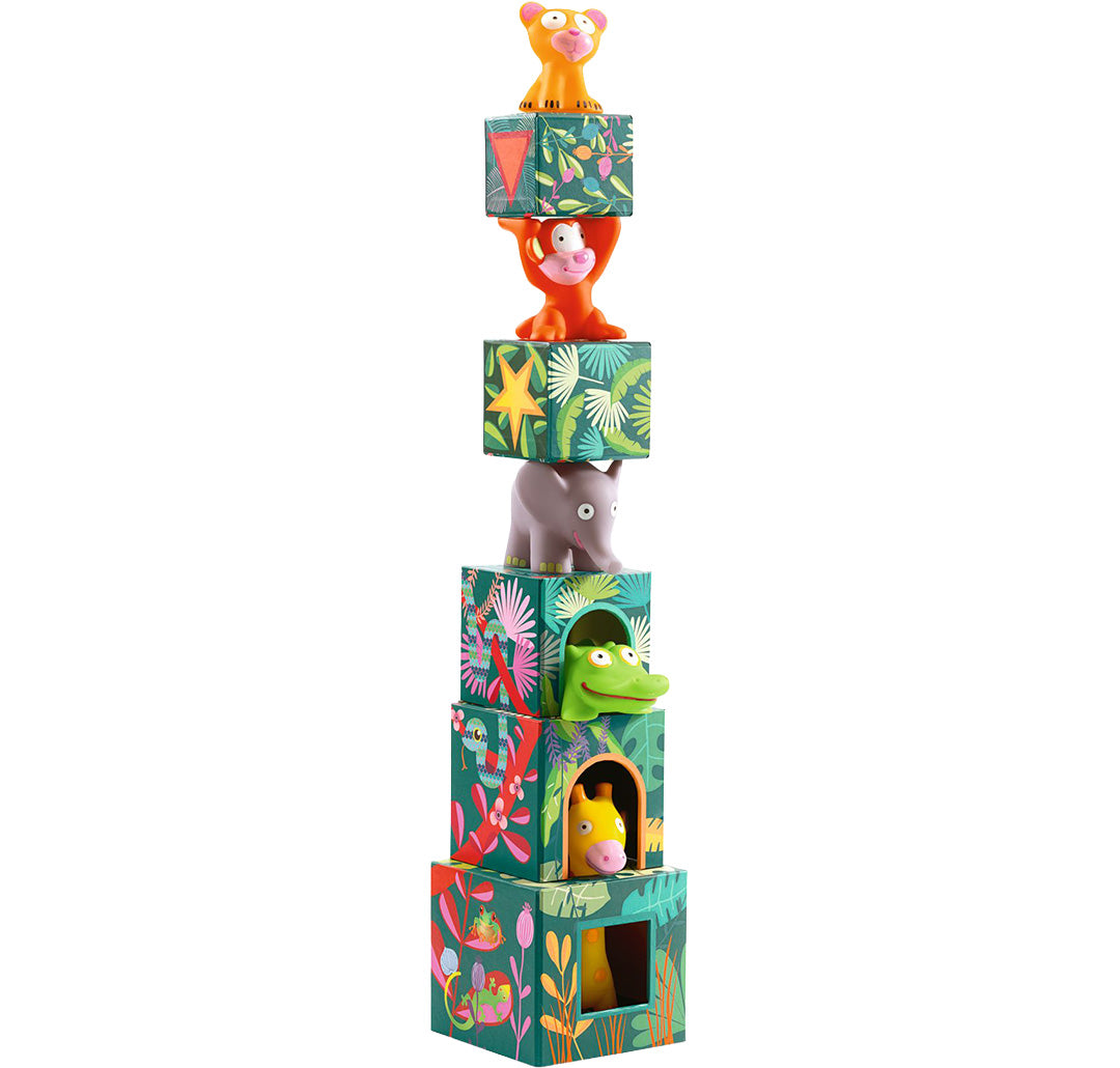 djeco bouwblokken jungledieren