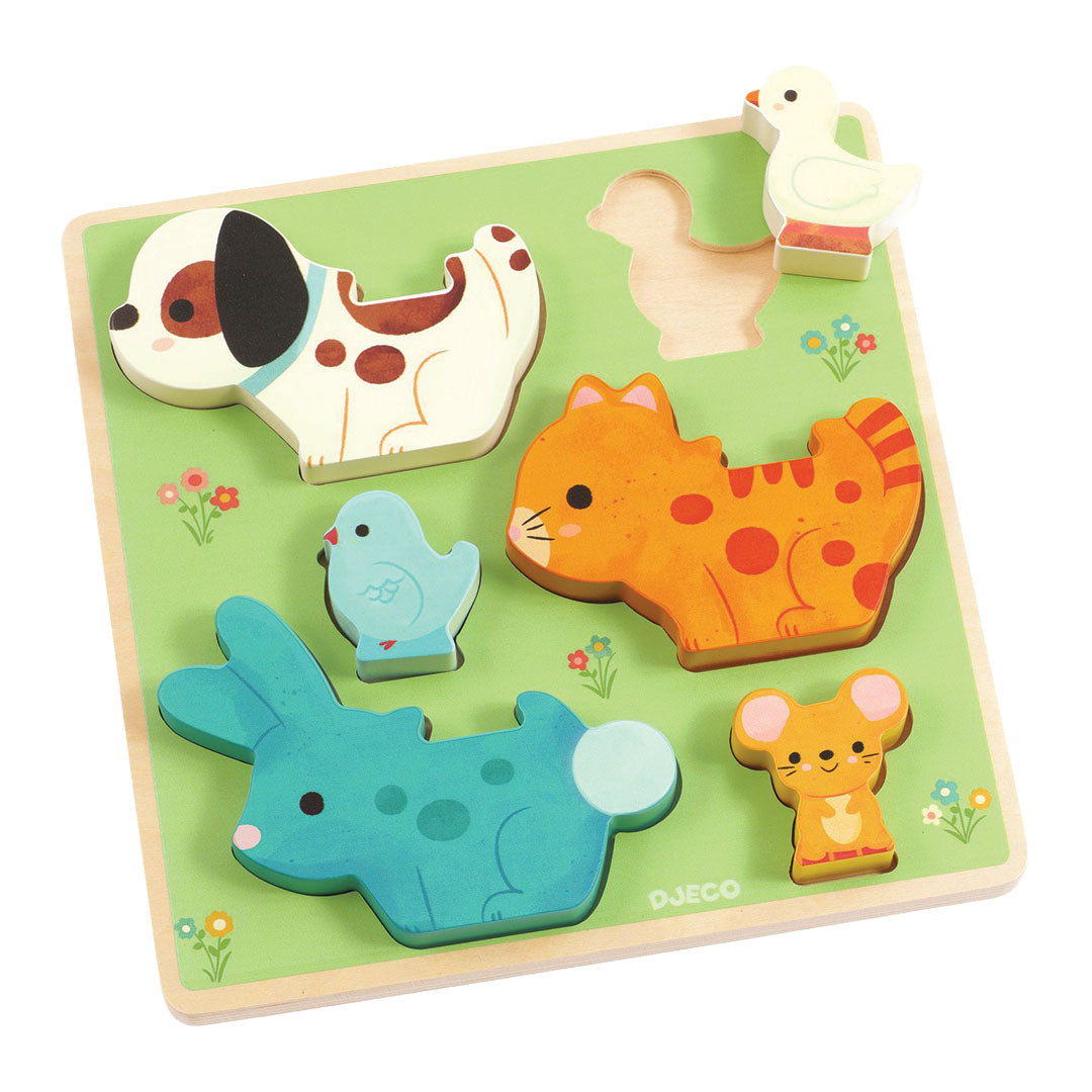 djeco stapelpuzzel - vrienden - 6st | DJ01083 | 3
