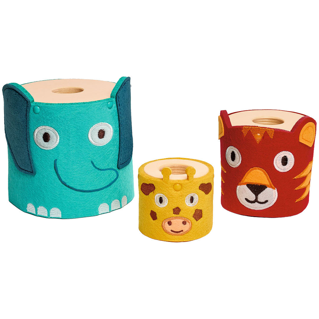 djeco stapelspeeltje softitotem - baby color 3st | DJ06495 | 2