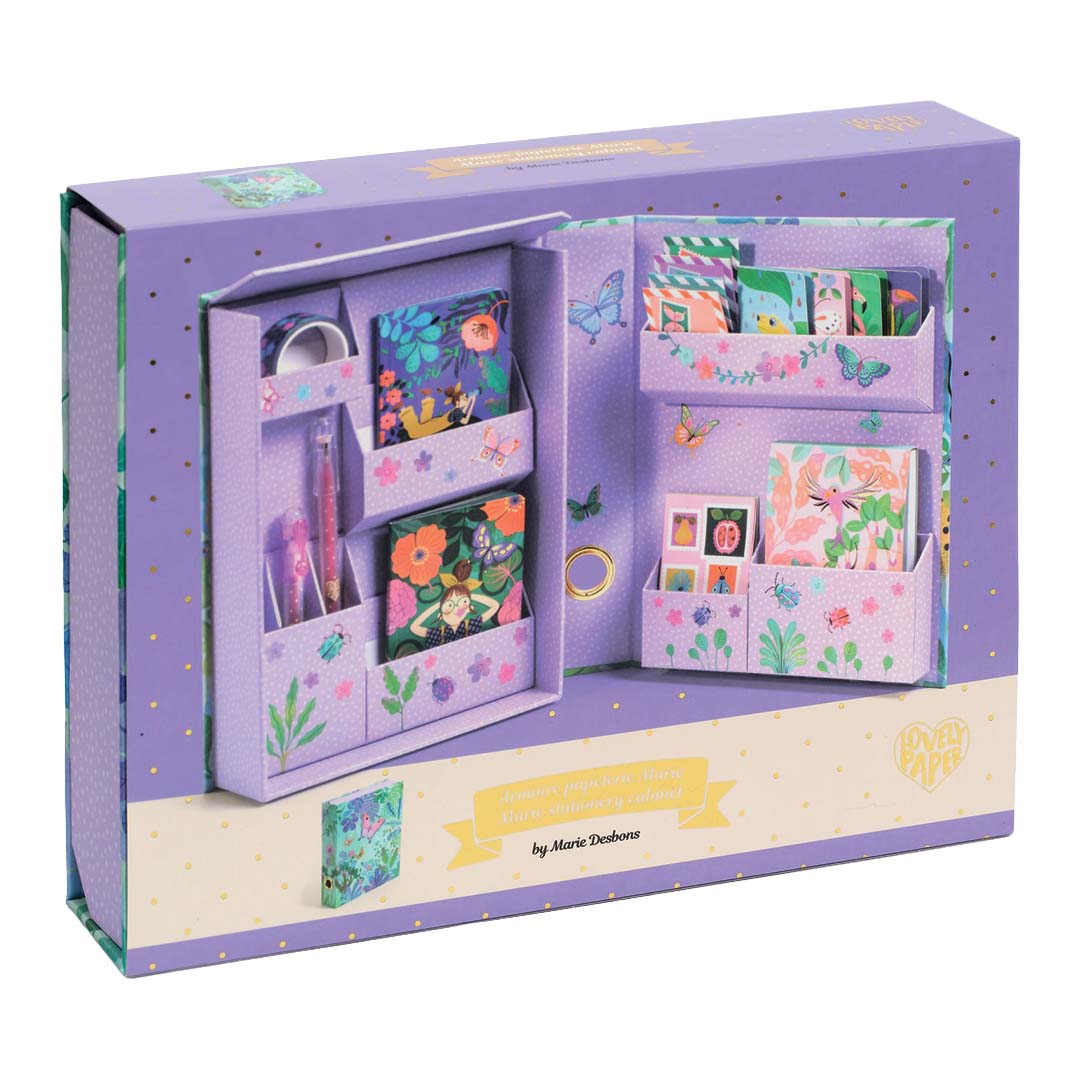 djeco stationary box marie - tropical garden