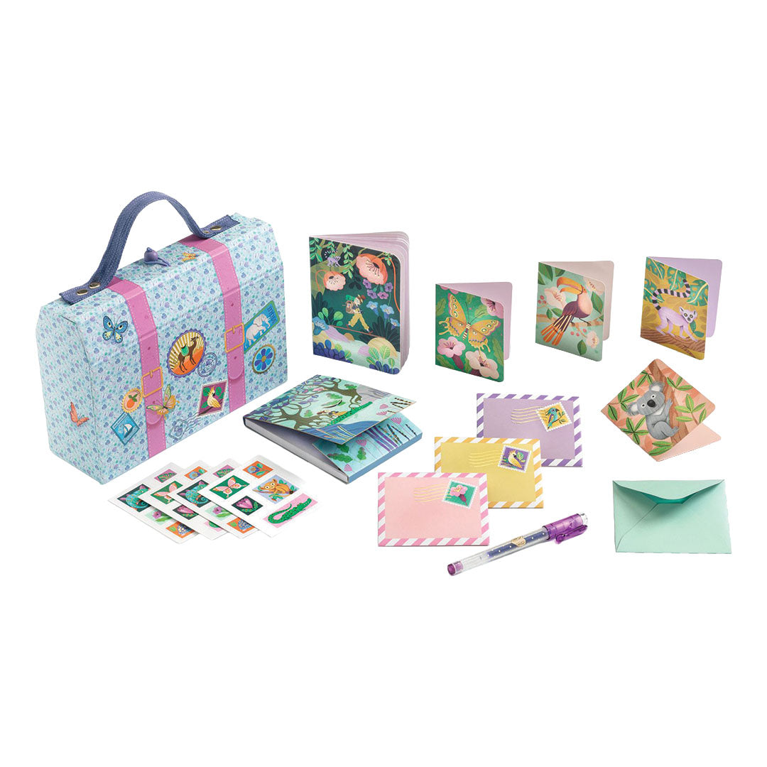 djeco stationary koffer marie - tropical garden | DD03506 | 0
