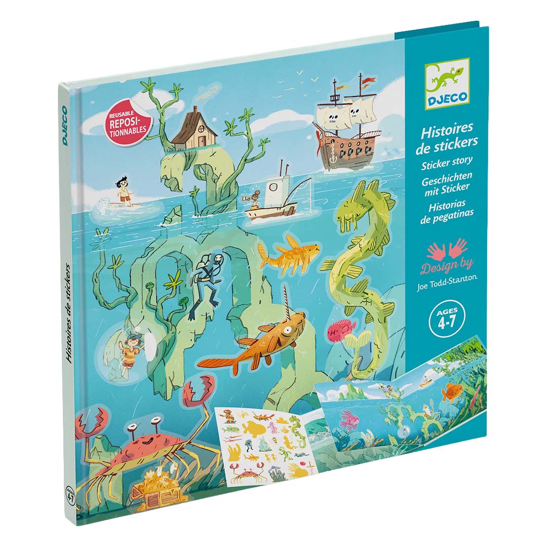 djeco stickerboek in de zee