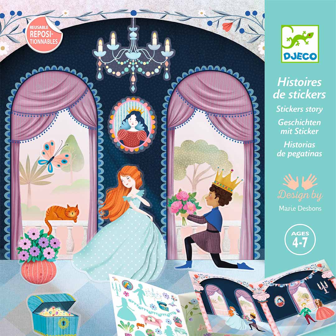 djeco stickerboek kasteelleven