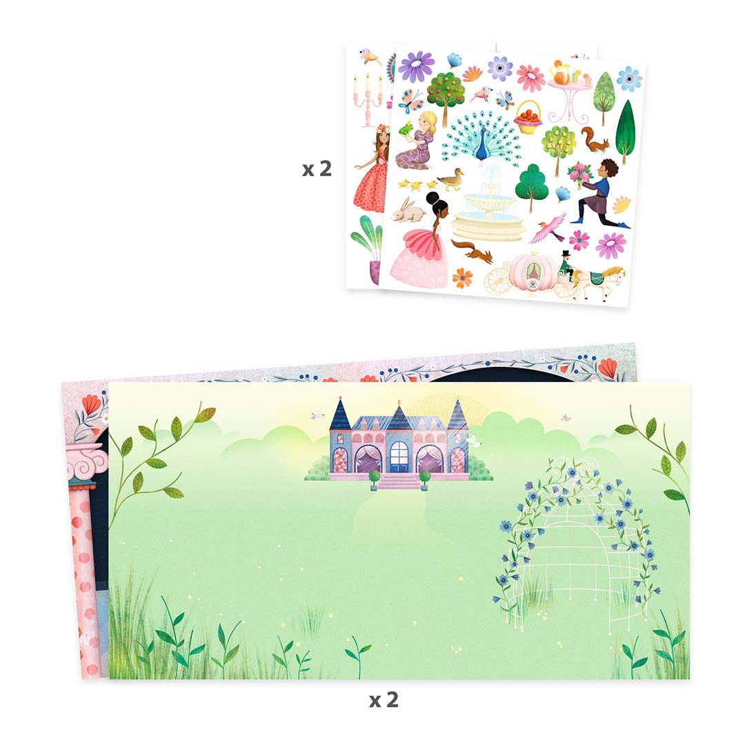 djeco stickerboek kasteelleven | DJ08954 | 4