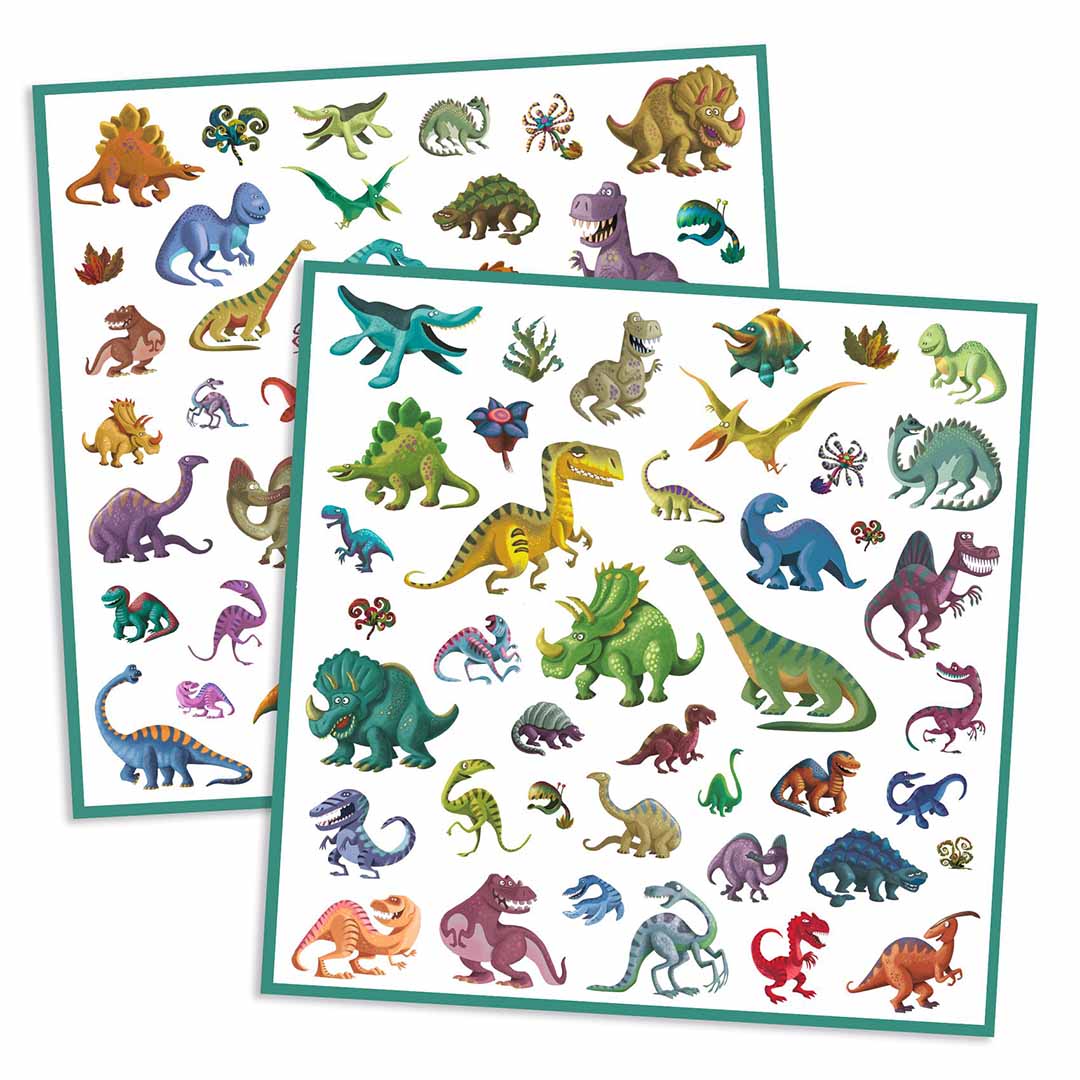 djeco stickers dinosaurussen - 160st