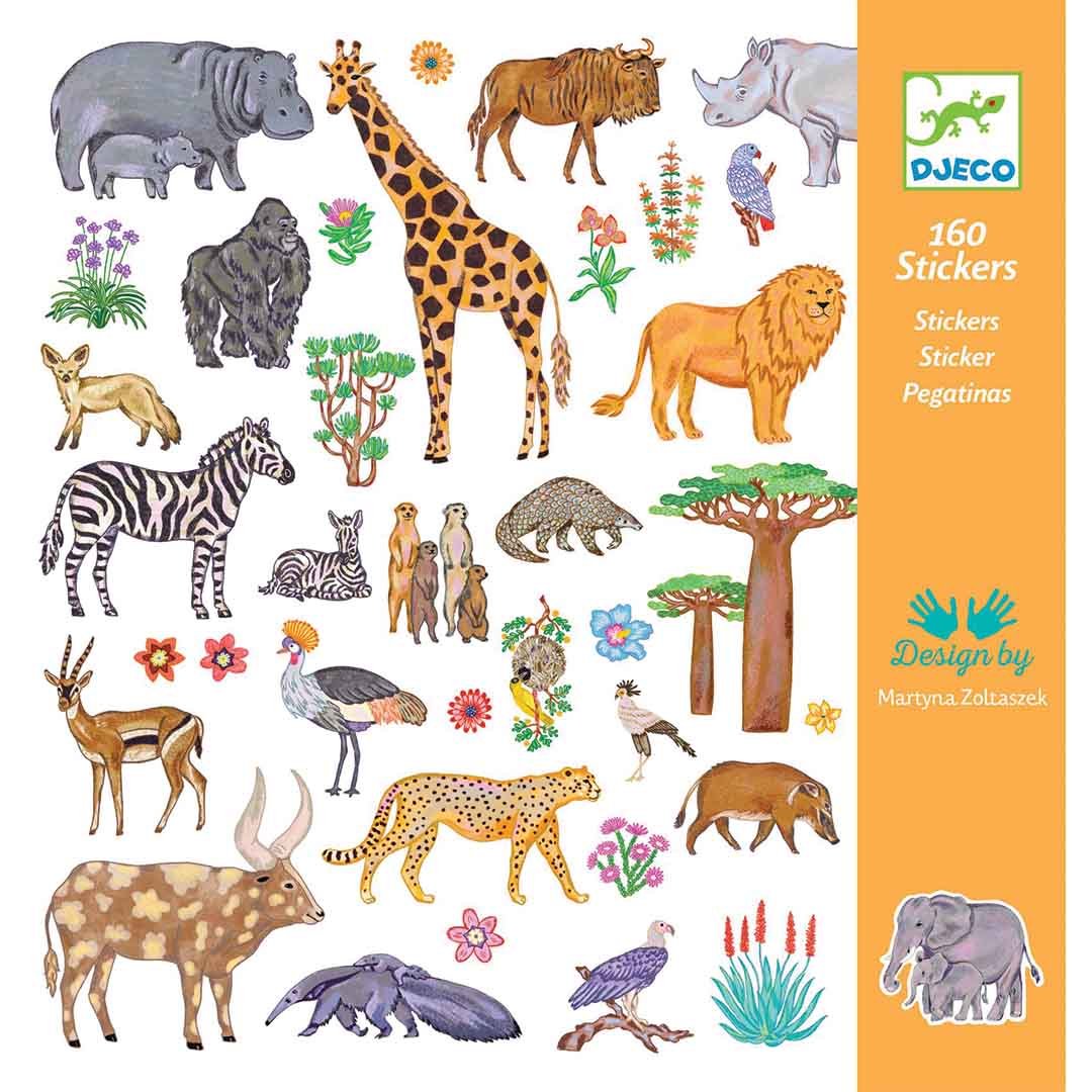 djeco stickers kenya - 160st | DJ09284 | 0