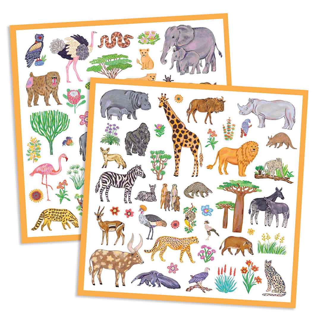 djeco stickers kenya - 160st | DJ09284 | 1