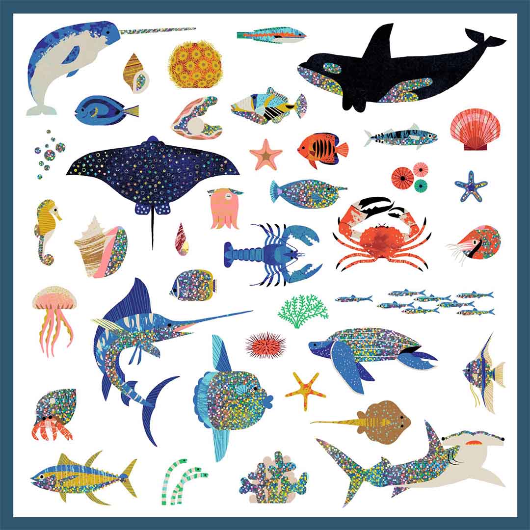 djeco stickers oceaan - 160st
