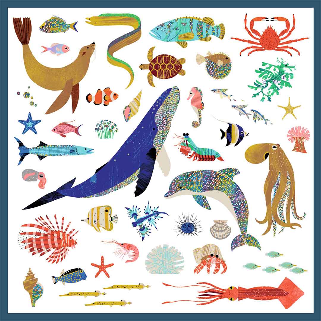 djeco stickers oceaan - 160st