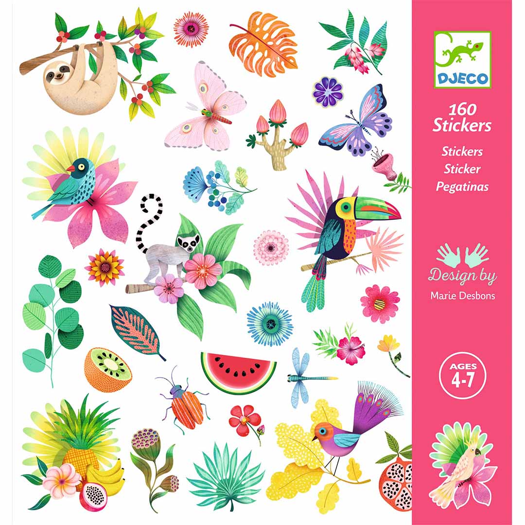 djeco stickers paradijs - 160st