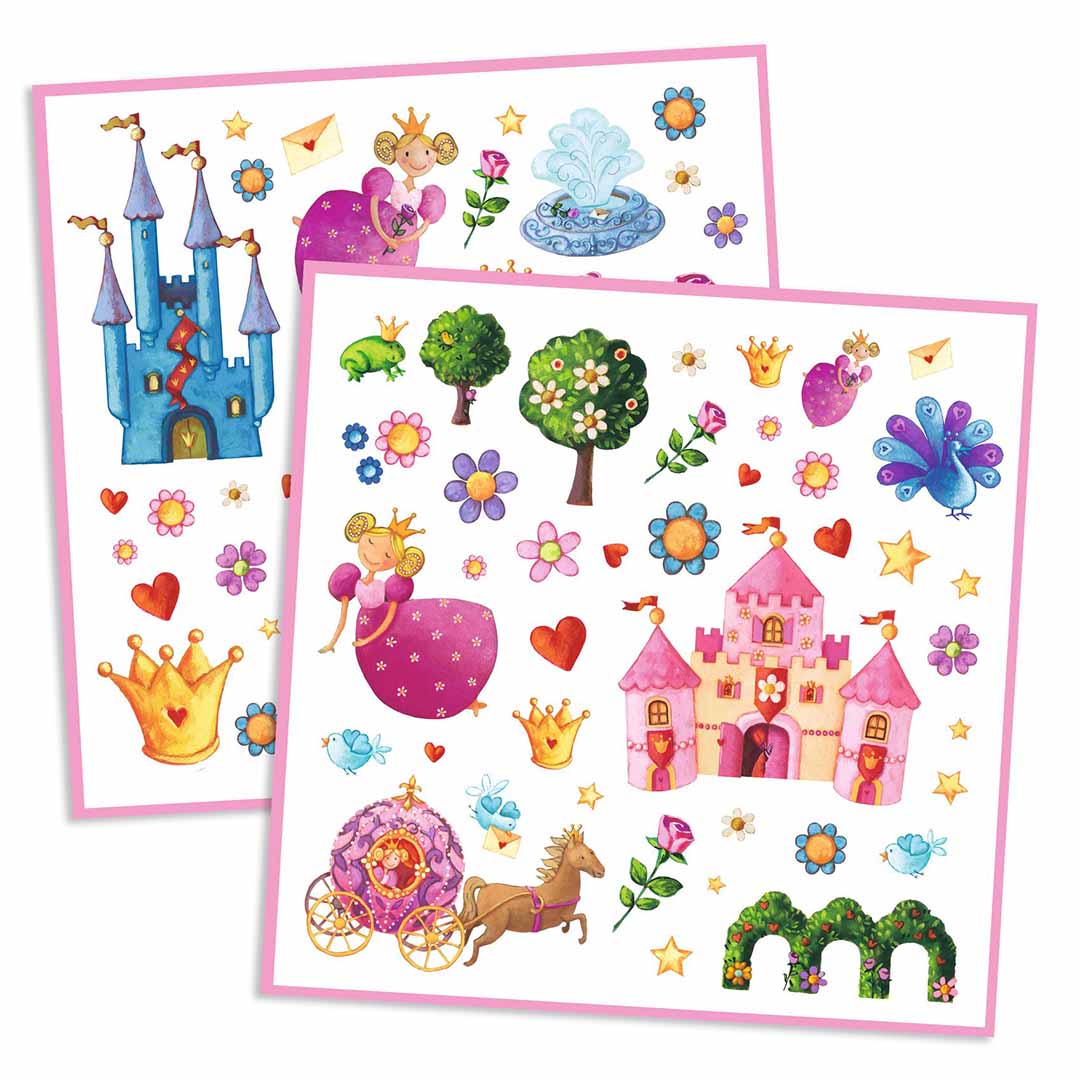 djeco stickers prinsessen - 160st