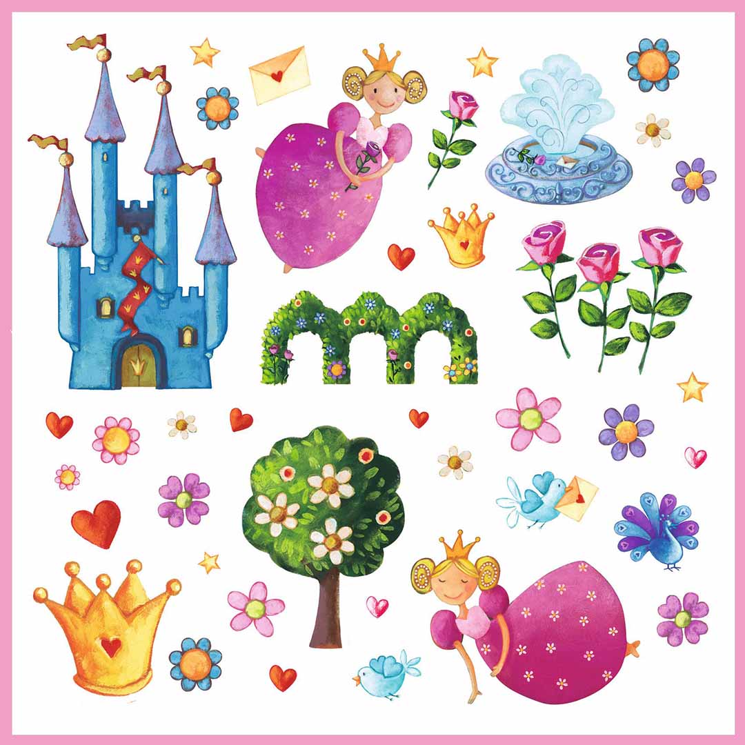 djeco stickers prinsessen - 160st